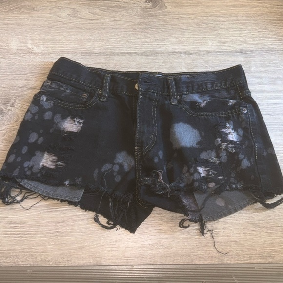 Levi's Pants - Levi’s 514 slim straight vintage black bleached shorts